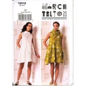 Vogue V9112 Misses L to XXL Marcy Tilton Pullover Dress UNCUT Sewing Pattern